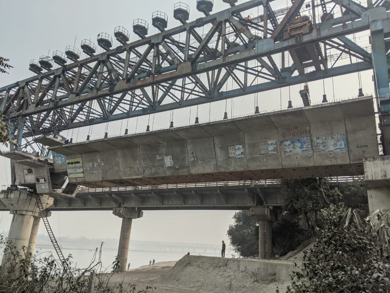 Segment Launching for Major Bridge in NH-19 Project